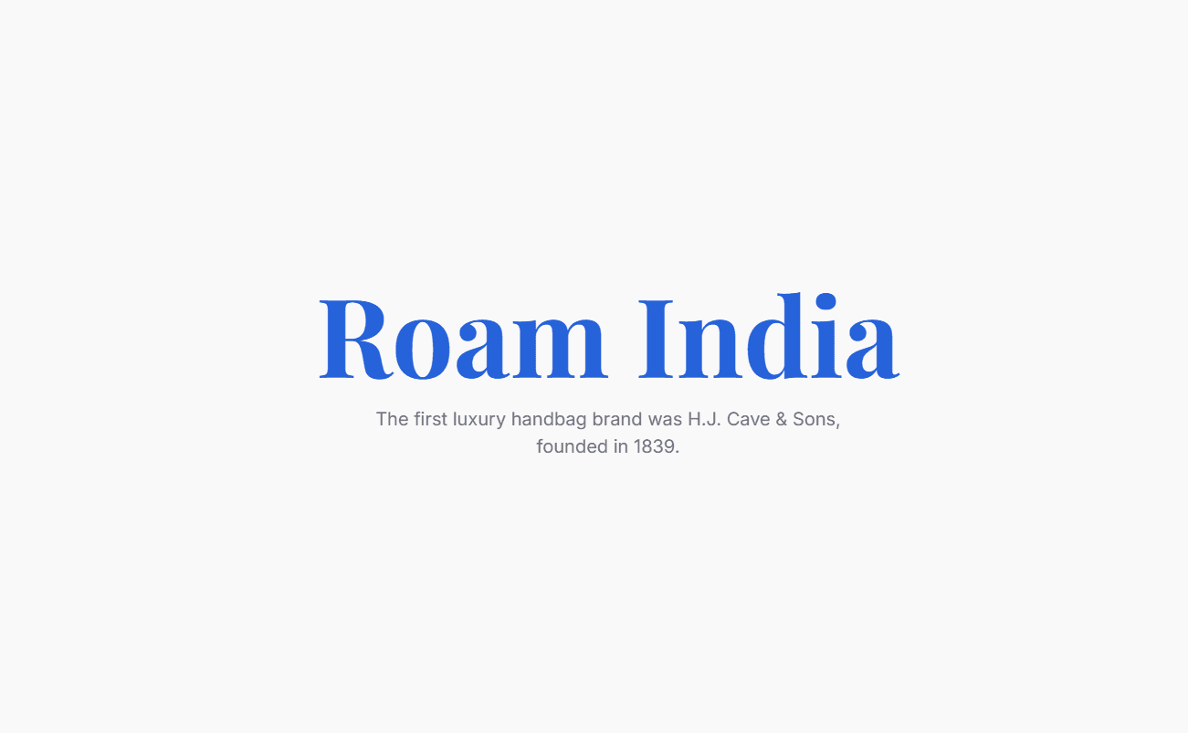 Roam India — Travel discovery platform with a managed deployment pipeline.